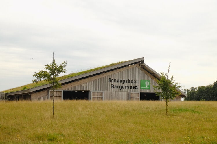 De schaapskooi van het Bargerveen tijdens het Noaberpad